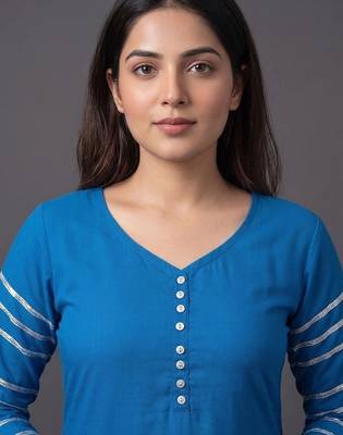tailored women kurta with trousers with dupatta 7