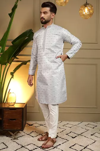 Multi heavy jacquard jacquard work premium designer only kurta