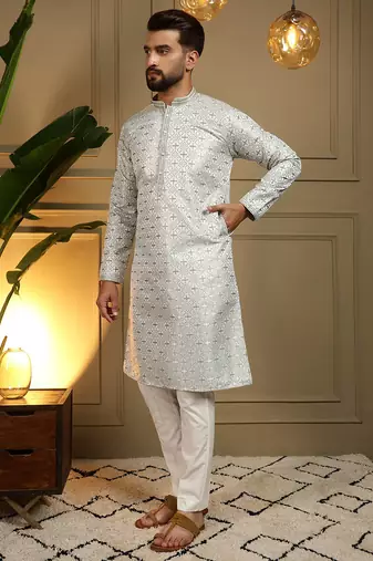 Multi heavy jacquard jacquard work premium designer only kurta
