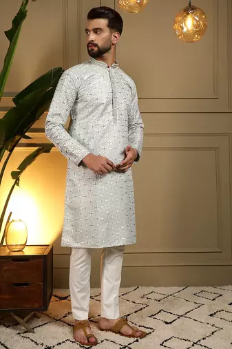 Multi heavy jacquard jacquard work premium designer only kurta