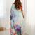 Sea green floral kutchi embroidery silk blend saree