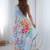 blue tie and dye mirror work silk blend designer saree
