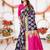 Blue woven design zari art silk banarasi saree