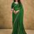 Green leheriya sequinned pure georgette leheriya saree