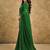 Green leheriya sequinned pure georgette leheriya saree