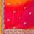 Pink pink & orange embroidered poly georgette bandhani saree