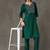 structured women embroidered kurta with trousers