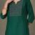 structured women embroidered kurta with trousers