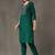 structured women embroidered kurta with trousers