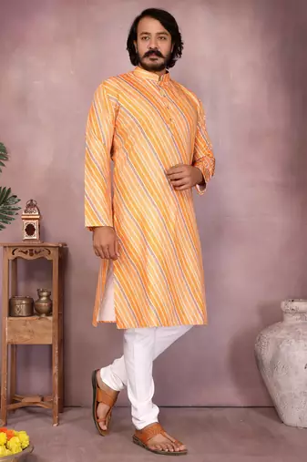 Multi heavy cotton sequence work & printed work premium designer kurta pajama