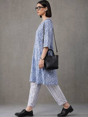 tailored printed cotton kurta sets 2