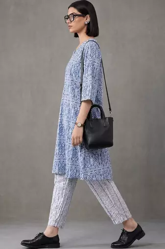 tailored printed cotton kurta sets