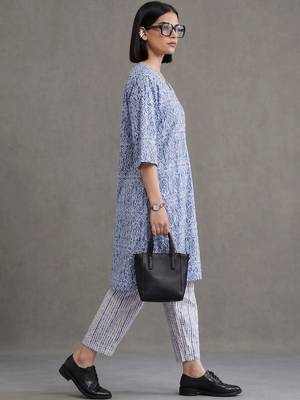 tailored printed cotton kurta sets 6