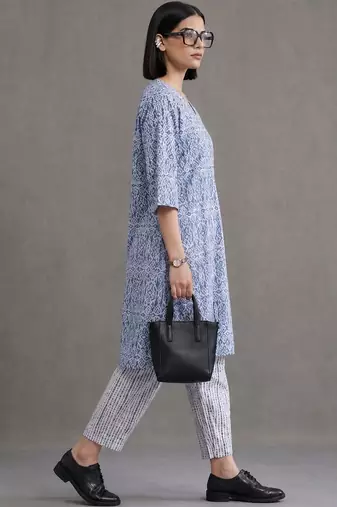 tailored printed cotton kurta sets