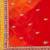 red red & orange printed poly georgette bandhani saree