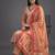 tailored women printed kurta with trousers with dupatta