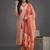 tailored women printed kurta with trousers with dupatta