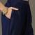 structured women embroidered kurta with trousers