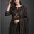 smart women printed kurta with trousers with dupatta