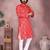 White heavy cotton sequence work & printed work premium designer only kurta