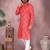 White heavy cotton sequence work & printed work premium designer kurta pajama