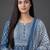 tailored women printed kurta with trousers with dupatta