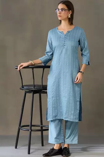structured women kurta with trousers