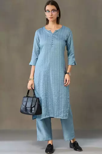 structured women kurta with trousers