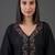 structured women embroidered kurta with trousers