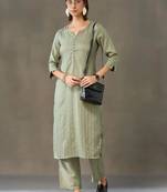structured women kurta with palazzos