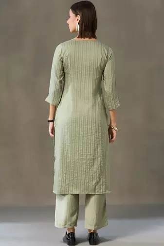 structured women kurta with palazzos