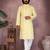 Black heavy cotton sequence work & printed work premium designer only kurta