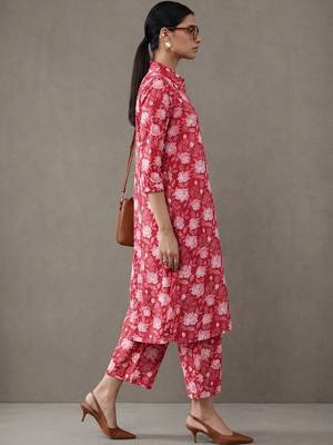 workwear printed cotton kurta sets 2