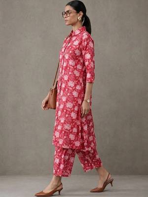workwear printed cotton kurta sets 5