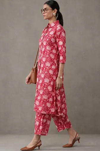workwear printed cotton kurta sets