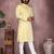 Black heavy cotton sequence work & printed work premium designer kurta pajama