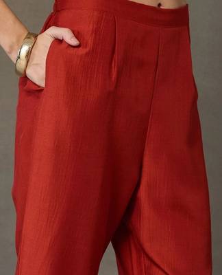 tailored women embroidered kurta with trousers 4