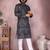 Mauve heavy cotton sequence work & printed work premium designer only kurta