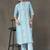 women ethnic motifs printed regular kurta with trousers