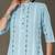 women ethnic motifs printed regular kurta with trousers