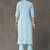 women ethnic motifs printed regular kurta with trousers