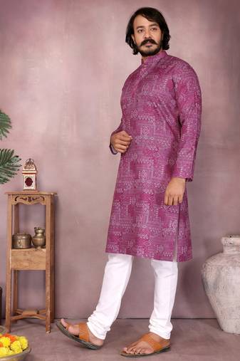 Pista heavy cotton sequence work & printed work premium designer only kurta