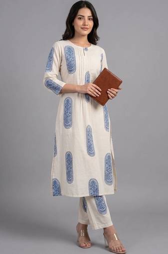 smart printed kurta sets