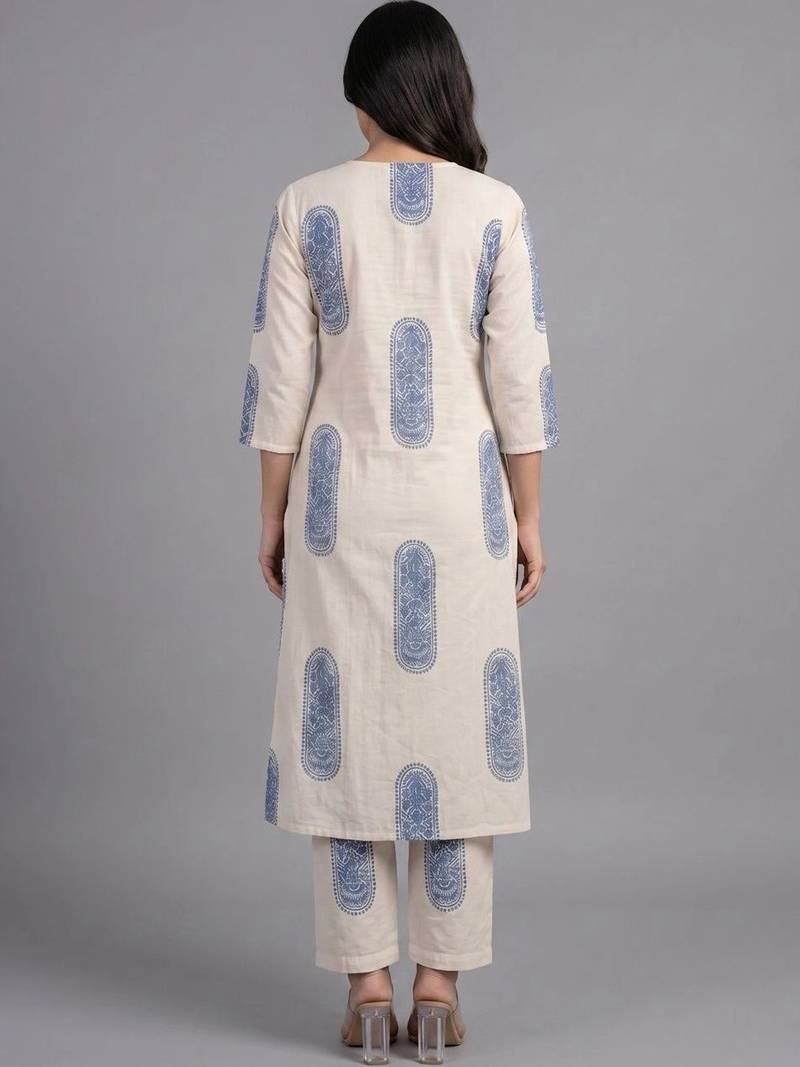 smart printed kurta sets