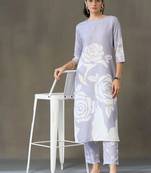 everyday workwear women printed kurta with trousers