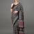 black ethnic motifs ajrak printed saree