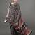 black ethnic motifs ajrak printed saree