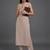 smart women striped kurta with trousers
