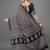 black ethnic motifs ajrak printed saree