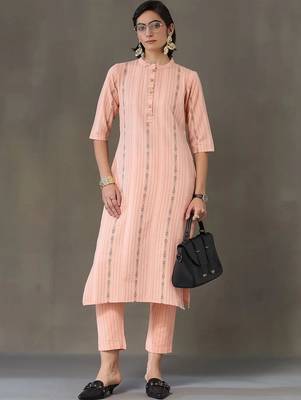 everyday workwear women printed kurta with trousers 1